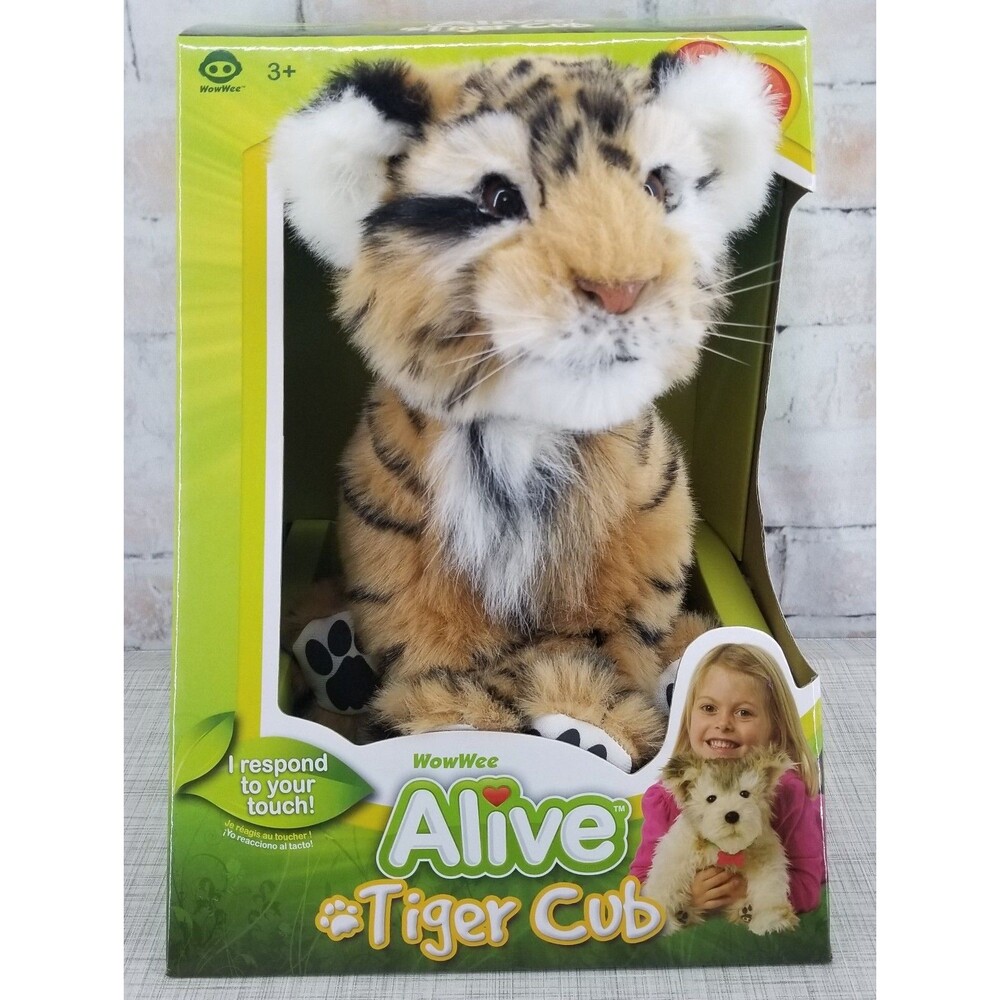 WowWee Alive Orange Tiger Cub Exclusive Brand New in Box Works Motorized Plush